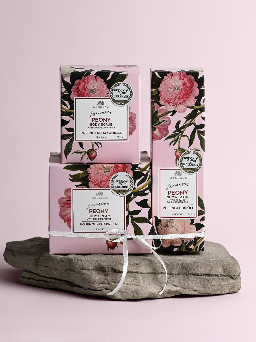 Magrada Organic - vegansk body scrub med doft av pion