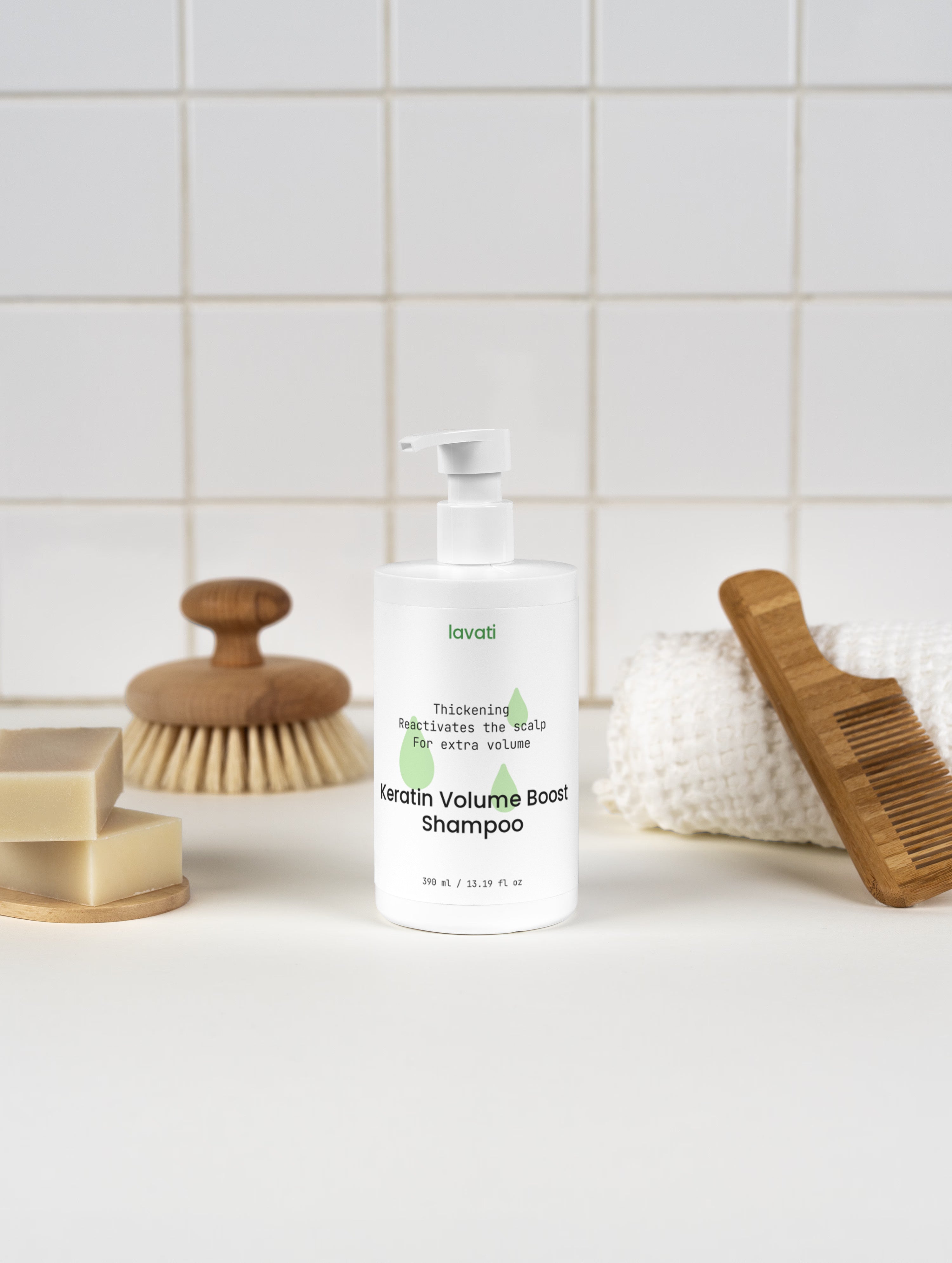 Keratin Volume Boost Schampo 390ml