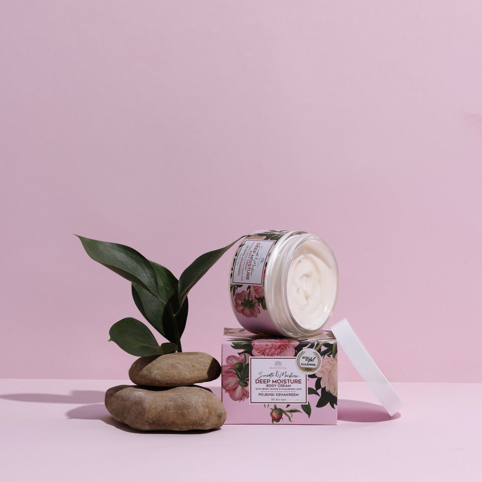 Magrada - vegansk bodylotion med växtextrakt och doft av pion