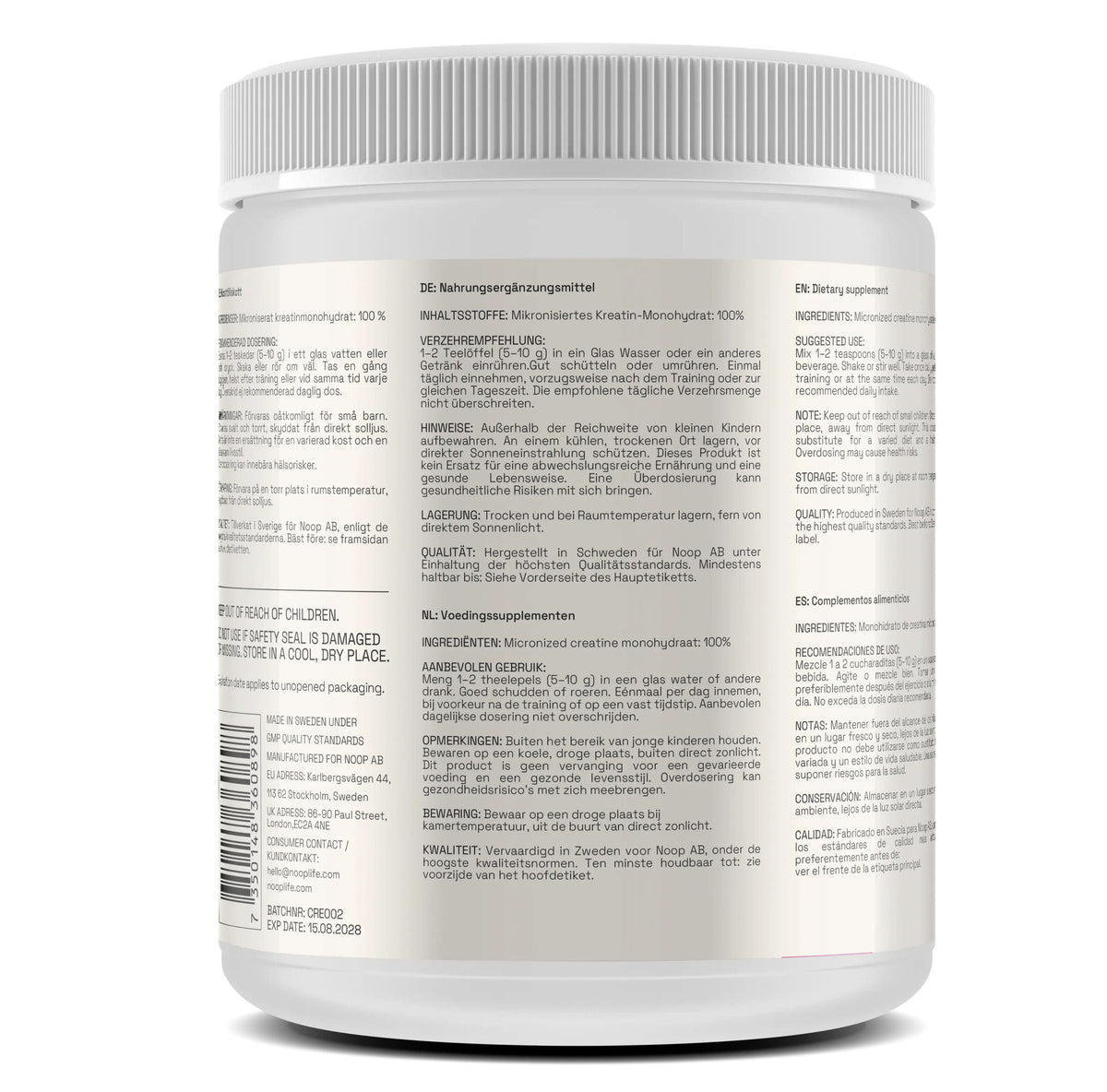 Kreatin Monohydrat 300g Noop