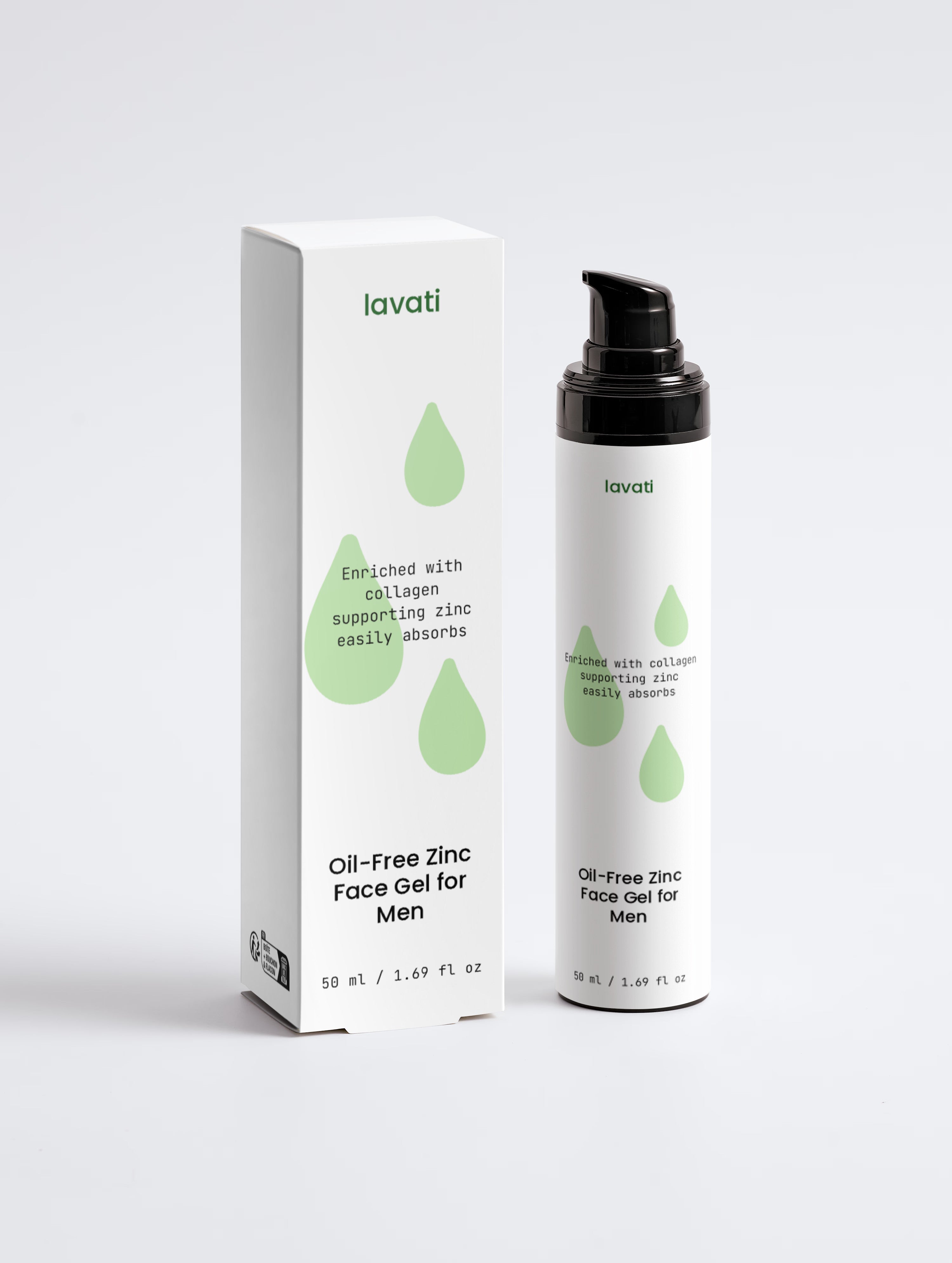 Oil-Free Zinc Face Gel för män
