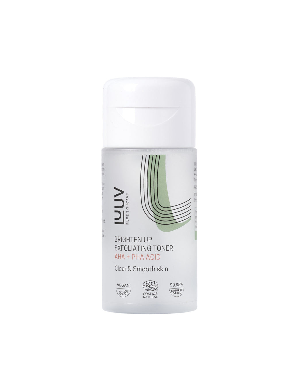 LUUV - ekologiskt exfolierande ansiktsvatten med AHA & PHA syror