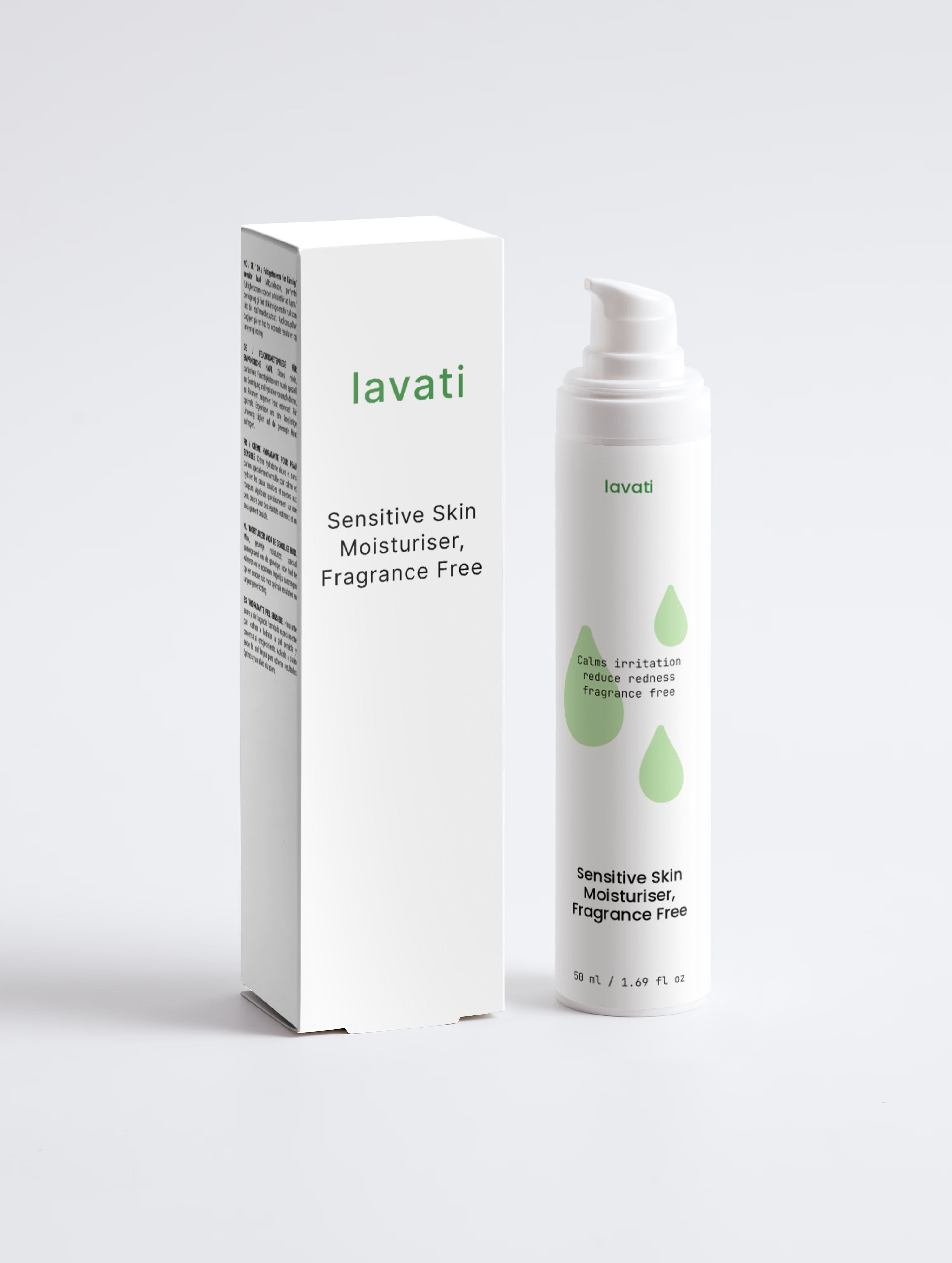 Sensitive Skin Moisturiser, Fragrance Free