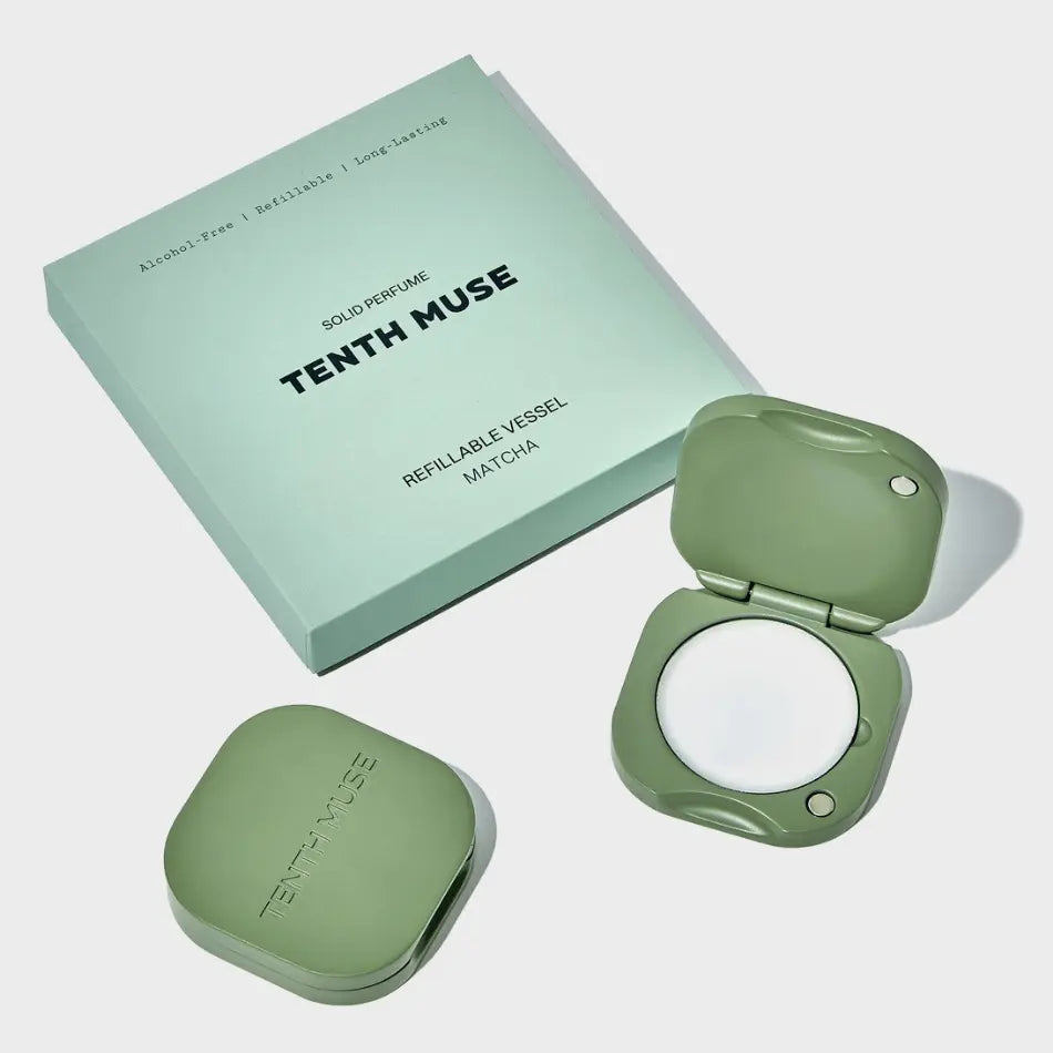 Solid parfym set - Grönt etui