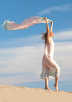 Tunn Strandhandduk & Sarong Sky – Lätt och Snabbtorkande