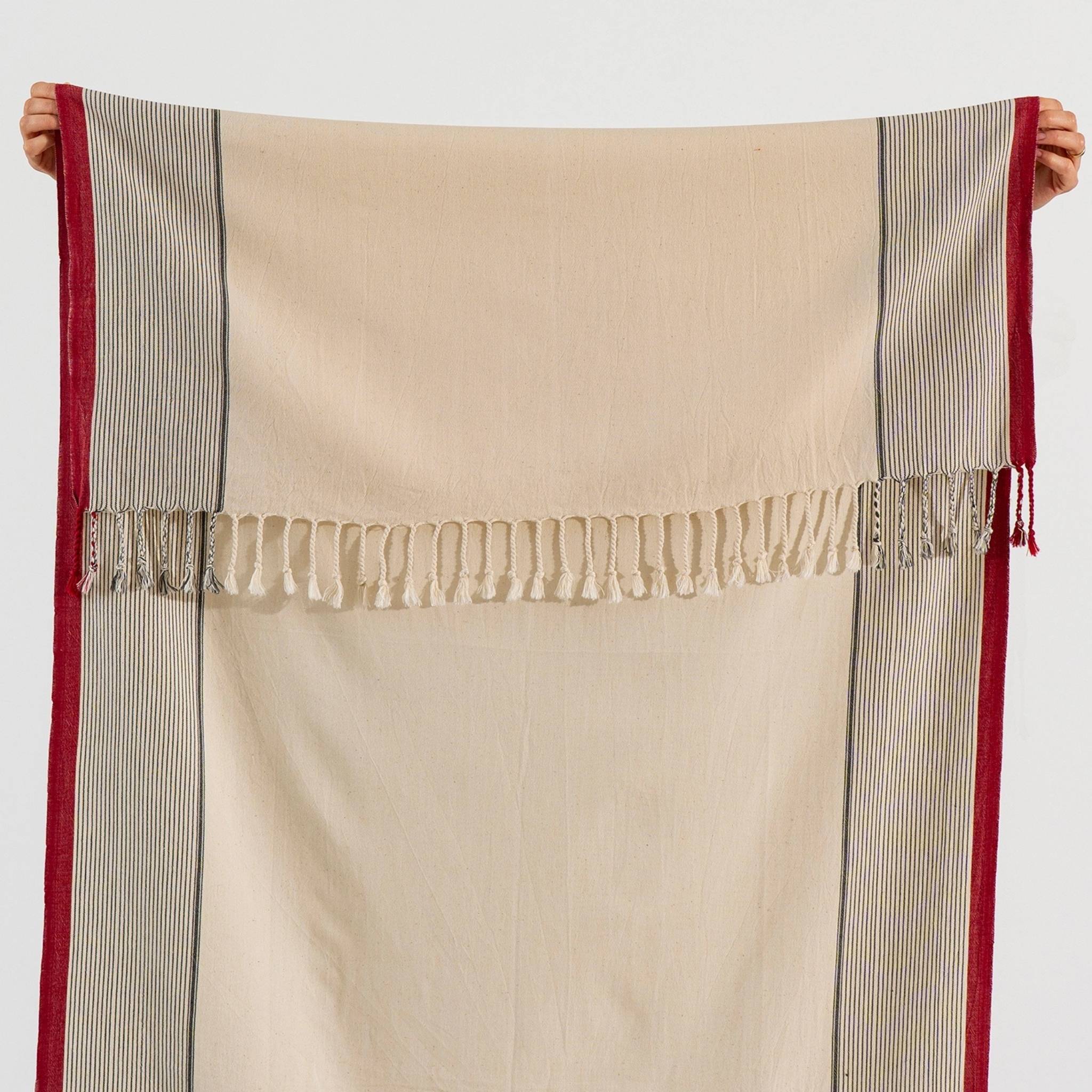 Strandhandduk beige handduksset