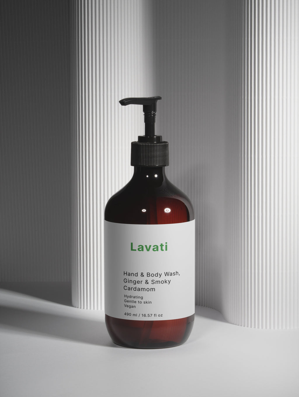 Hand & Body Wash, Ginger & Smoky Cardamom 490ml